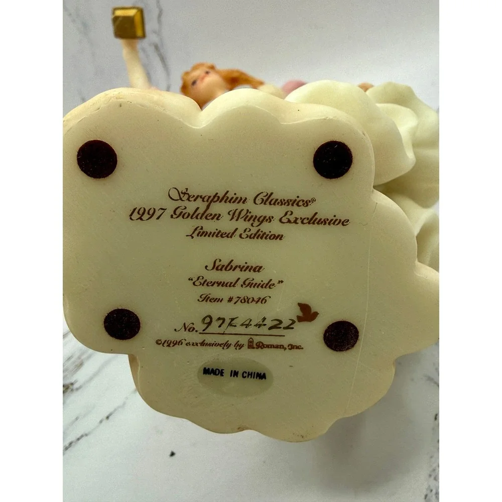 Seraphim Classics Sabrina Eternal Guide Angel Figurine 78046 1997‎ Golden Wings